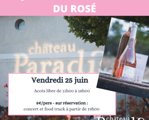 Photo événement festif pour du rosé