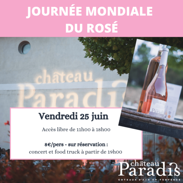 Photo événement festif pour du rosé